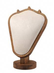 1 pieza Nuevo estante de joyería de nogal, exhibidor de joyas, collares y pendientes, estante de joyería con textura de modelo de retrato de alta gama, disponible en varios colores, ideal para viajes y ambiente fresco - Multicolor - Ver 16