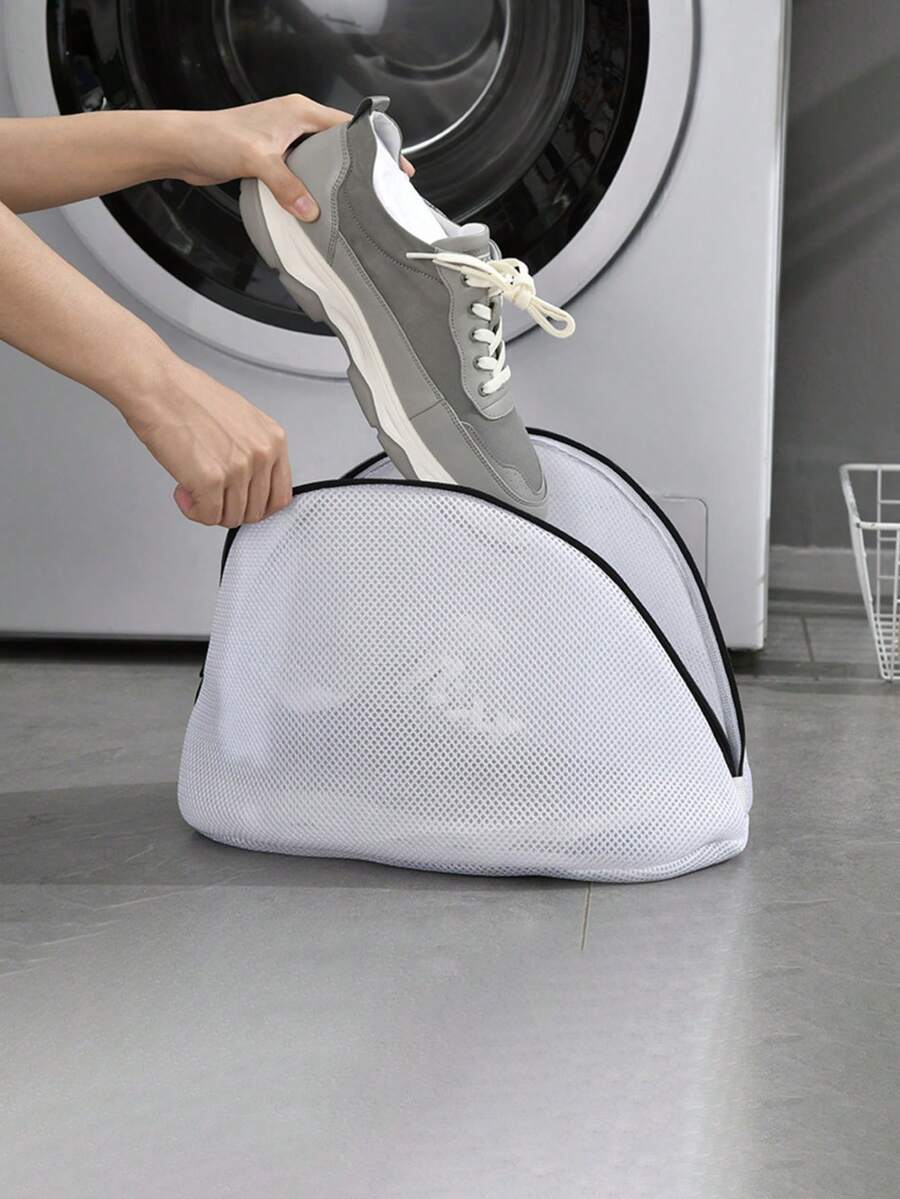 加厚家用洗鞋袋洗鞋网袋洗衣袋洗衣机专用过滤网防变形洗衣袋 - 白色 - 查看 1