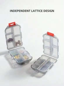 1 件便携式旅行药盒，带密封 8 隔层药盒小药盒药片小麦秸秆容器便携式 8 隔层密封药丸收纳盒防潮药丸分配和储存盒药丸收纳盒，适用于口红、刷子、护肤品、手机、硬币、小物品，适用于家庭、礼物、度假和节日万圣节圣诞节多功能用途，礼品包装袋礼品包装袋 - 彩色 - 查看 21