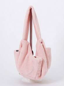 Pet Carrier Bag Made Of Faux Rabbit Fur, Convenient, Comfortable For Carrying Medium And Small Cats And Dogs - Multicolor - View 7