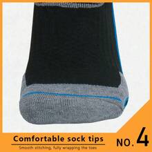 1 Pair Thick Warm Ski Socks, Tall Over-The-Calf Cushioned Winter Socks For Men And Women, Suitable For Skiing, Ice Skating, Hiking, Horseback Riding, Motorcycling, Sports