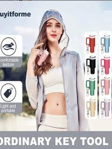 1 件男女通用超级英雄杯钥匙链、润唇膏/小物品架、包挂配件（银色扣环） - 多色 - 查看 1