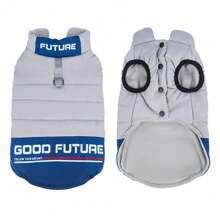 适合小型犬男孩女孩的狗背心冬季外套，可调节保暖狗夹克，内置安全带的小狗外套，适合狗狗的羊毛冬季背心，适合小型犬的寒冷天气狗外套 - 彩色 - 查看 17