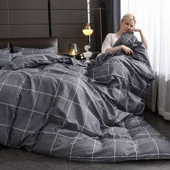 1 pieza Juego de funda nórdica de poliéster grueso con estampado floral, lavable a máquina, adecuado para dormitorio, ropa de cama para dormitorio de niños/niñas (1 funda nórdica, sin relleno), todos los productos no incluyen edredón/relleno, con lazos en las esquinas