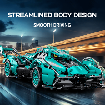 1,144pcs 1:14 Scale City Racing Car Supercar Building Blocks Model. Stunning Design And Smooth Lines Create An Impressive Combination. Rich And Vibrant Colors Make Your Creations More Lively. Made With And ABS Material. Smooth Edged Bricks That Fit Tightly, Providing An Excellent User Experience. A Great Choice For Holiday Gifts, Easter/Halloween/Thanksgiving/Birthday Gifts!