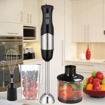 Batidor de mano multifuncional de acero inoxidable, varilla mezcladora desmontable, fácil de limpiar, muy apropiado para batidos, barro, batidos de leche, sopas y comida, mango negro. Utensilios de cocina esenciales, batidoras de alimentos, batidoras de acero inoxidable con mangos ergonómicos, batidoras de cocina