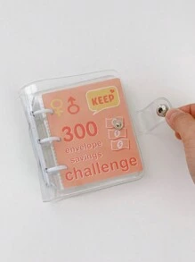 1pc Candy Colored Portable Money Saving Challenge Binder, Travel Budget Binder Couple Solid Color Portable Money Saving Challenge Binder, S150, S300, S500, S1000 Savings Budget Binder With Cash Envelopes (25 Pages), Savings Challenge Book, Saving Money And Challenge Binder Cash Notebook - Multicolor - View 16