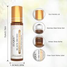 10pcs EUQEE Fragrance Oils Gift Set Roll On Fragrance Oil 10ml/0.33fl.Oz Collection With Diffuser Bracelets For Men Women, Aromatherapy, Diffuser, Soap Making - Multi Scents - View 7