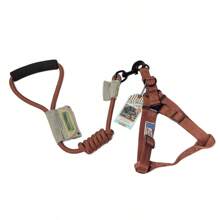 Touchdog 狗牵引绳，狗背带，适合小型中型大型犬，宠物遛狗牵引绳 - 咖啡棕 - 查看 2