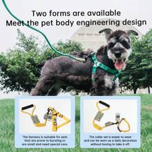 Touchdog 狗牵引绳，狗背带，适合小型中型大型犬，宠物遛狗牵引绳 - 咖啡棕 - 查看 3