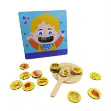 Wooden Pretend-Play Feeding Game Early Educational Montesorri Toys Pretend To Feed Toy Good-Habbit Excercise Fun And Educational Toys