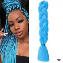 24 英寸渐变色合成发辫预拉伸批发大号编织 KaneKalon 接发 100g/件