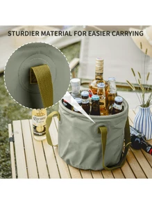 1PC 10L/20L Folding Bucket Portable Travel Camping Hiking Storage Bucket, Large-Capacity Outdoor Fishing Foldable Bucket, Cleaning Bucket Foldable Bucket For Household Use, Car Wash Bucket Portable Plastic Water Bucket With Handle