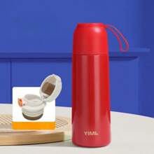 1个简约大气保温水杯大容量水杯304不锈钢茶杯便捷车载杯旅行多功能咖啡杯方便便携送亲戚朋友礼物。 - 彩色 - 查看 6