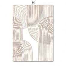 1pc Tranh vải Canvas Vẽ đường nét hoa Mặt Khối màu Trừu tượng Áp phích và bản in Nghệ thuật treo tường Hình ảnh Phòng khách Trang trí nhà Không có khung - Nhiều màu - Xem 16