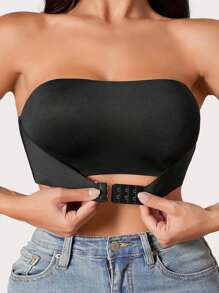 Áo ngực không dây cho nữ Áo ngực không dây vô hình không đường may Áo không có miếng đệm Áo ngực nâng ngực thoáng khí Đồ lót gợi cảm cho nữ Đồ lót - màu đen - Xem 5