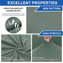 Ystyle Chair Covers With Backrest 2/4/6 Pieces, Stretch Chair Covers, Living Room Chair Covers, Cat Scratch Resistant Chair Cover, Modern Chair Cover, Universal Chair Covers - Pastel Green - View 3