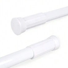Mercury Textil Varões para Cortinas de Chuveiro - Branco - Ver 1