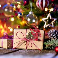 10 sztuk sztucznych roślin piankowych czerwonych owoców ostrokrzewu igły sosny, sztuczne gałęzie sosny, zielone liście igieł sosny gałązki, sztuczne gałęzie cedru zieleni DIY akcesoria na święta zima, walentynki, prezent