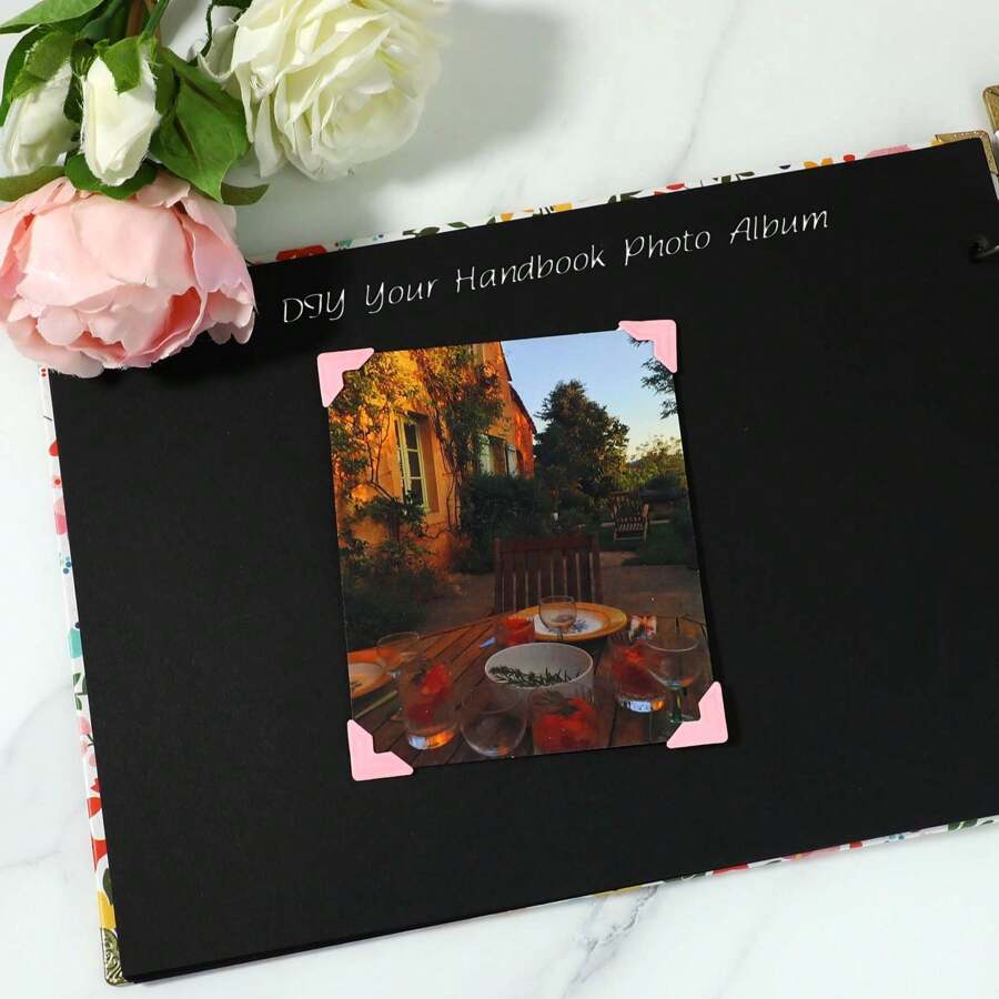 8 Sheets 192 Pcs Self Adhesive Photo Corners For Scrapbooking, 8 Colors