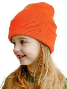 1 件儿童定制印花无檐小便帽，男女通用冬季滑雪帽，适合日常佩戴，礼物 - A - 查看 2