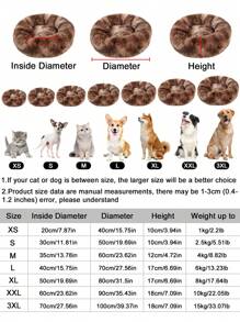 1 chiếc ổ nằm tròn cho thú cưng HUITAIYANG bằng vải nhung màu trơn, không thể tháo rời, mềm mại và thoải mái, có thể giặt máy. Thích hợp cho mèo và chó nhỏ/trung bình, sử dụng hàng ngày và mang theo khi ra ngoài. - Cà phê nâu - Xem 3