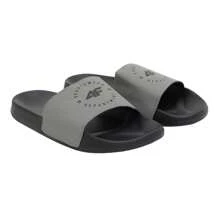 4F Tongs d'été avec logo pour hommes (gris)