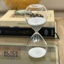 Decorative Glass  Sand Timer 5 15 30 Minutes Home Decor - WHITE (30 MINUTES) - View 2