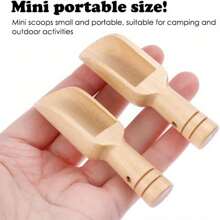 4/8件套迷你木勺，浴盐勺，糖勺，咖啡勺，茶匙，多功能烹饪用具，轻便多用途厨房工具 - 彩色 - 查看 6