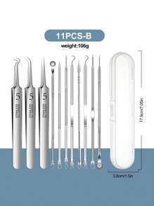 YUANDU Blackhead Removal Kit, Professional Stainless Steel Comedone Extractor Tool For Acne, Pimples, Blackhead Care