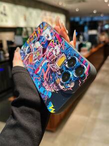 创意朋克摇滚吉他设计柔软哑光黑色防刮保护手机壳适用于 Apple iPhone 11/12/13/14/16 Pro Max/14 Pro/15/X/XR/7/8Plus - 彩色 - 查看 4