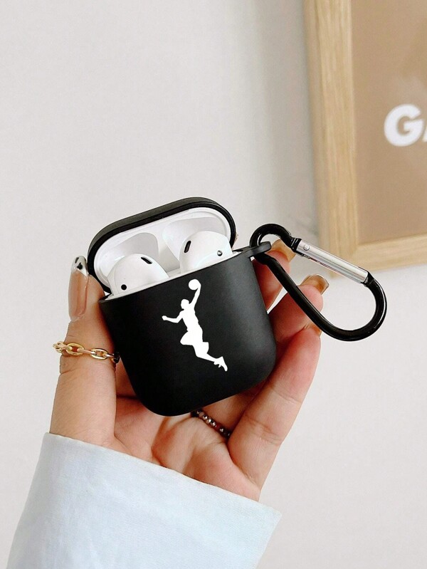 Capa com padrão de silhuetas compatível com AirPods2, AirPods3, AirPods Pro, AirPods Pro2, AirPods4