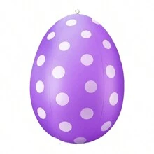 1 quả trứng Phục sinh bơm hơi, bóng bơm hơi nhiều màu PVC trang trí cho tiệc Phục sinh, thích hợp cho sân, bãi cỏ, vườn, tiệc ngoài trời - 16 inch - Xem 9
