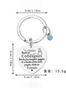 1pc Customized Stainless Steel Key Chain, Gift For Couples, Friends, Festivals, Birthdays
