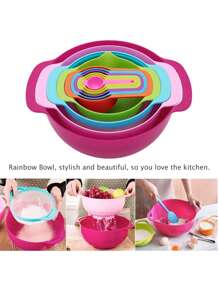 10 Piece Bowl Set Colanders And Measuring Spoons Color - Multicolor - View 6