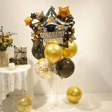 9pcs Graduation Party Balloon Set, Latex Decorative Balloon For Graduation Party - Multicolor - View 5