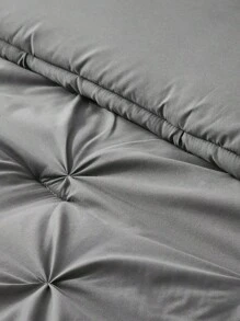 5Pcs/7-Pcs Queen Pinched Pleat Bed Comforter Sets Queen  - Luxurious, Soft, Breathable, Hypoallergenic, And Cooling Summer Bedding For All Seasons With Sheets, Pinched Pleat   Design, And Bed-In-A-Bag Convenience - Easy Care, Machine Washable, And Durable,  Ideal Gift - Dark Grey - View 9