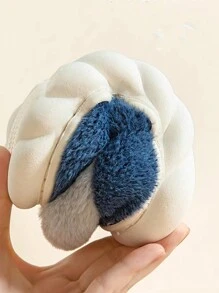 1 paar kinderen winter gesloten teen pantoffels, jongens warme binnenhuis pluche schoenen, voor Kerstmis