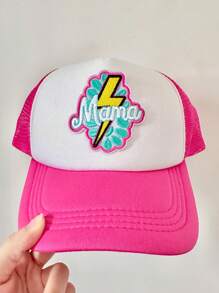 Miếng vá thêu hoa lưới sét MAMA Style, miếng vá dễ thương cho mũ lưỡi trai, áo khoác, quần áo và túi xách - Nhiều màu - Xem 2