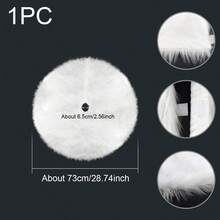 1 件 - 创意白色长款蓬松圣诞树裙、圣诞树装饰栅栏、圣诞节节日场景装饰用品最佳礼物 - 白色 - 查看 12