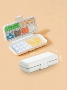 1 件便携式旅行药盒，带密封 8 隔层药盒小药盒药片小麦秸秆容器便携式 8 隔层密封药丸收纳盒防潮药丸分配和储存盒药丸收纳盒，适用于口红、刷子、护肤品、手机、硬币、小物品，适用于家庭、礼物、度假和节日万圣节圣诞节多功能用途，礼品包装袋礼品包装袋 - 彩色 - 查看 26