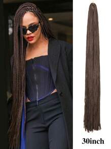 Micro Braids Hair Extensions Long Micro 3X Pre-Looped Synthetic Zizi Braids  24 Inch 100g/Pack Color Thin Small Box Braid Crochet Twisted Hair Synthetic Kanekalon Braiding Hair Extension