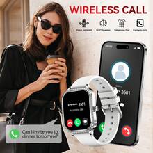 KELEEL Smart Watches For Women(Answer/Make Call) With Diamonds, 1.75'' HD Screen Smartwatch With 100+ Sports Modes Heart Rate/SpO2/Sleep Monitor IP68 Ladies Fitness Watch For IOS Android Pedometer Exercise Distance Calorie Consumption Weather Forecast Voice Assistant Stopwatch Timer Alarm Clock Find Cell Phone Female Physiological Reminder Mini-Games 220mAh Battery Support Multi-Language - Multicolor - View 5