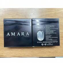 AMARA 1 Pair Natural Light-Colored Lenses Colored Contact Lenses, Brown/Gray Lense Yearly Use