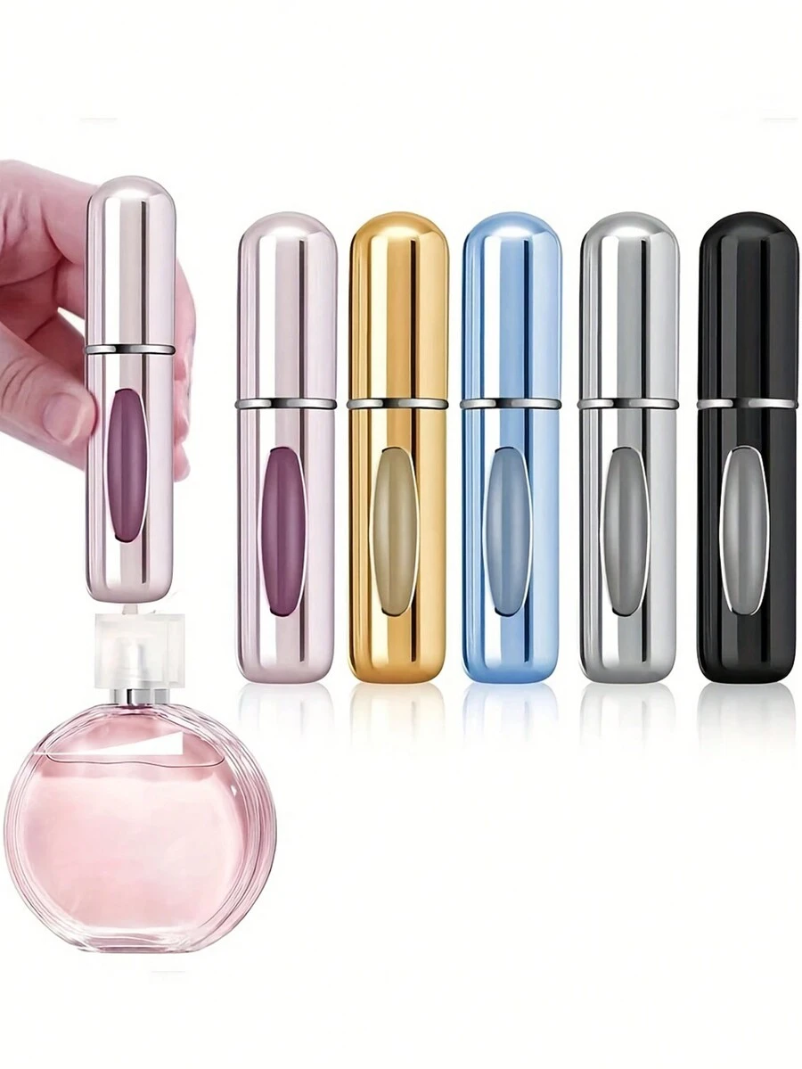 1/3pcs 5ml Refillable Perfume Spray Bottle Portable Travel Size Bottle Mini Spray Empty Cosmetic Container Bottom-Fill Pump-Action Tool & Accessory For Easy Fragrance Application For Man Women Boys And Girls Travel Essential Accessories For Outdoor Office Back To School - Multicolor - View 1
