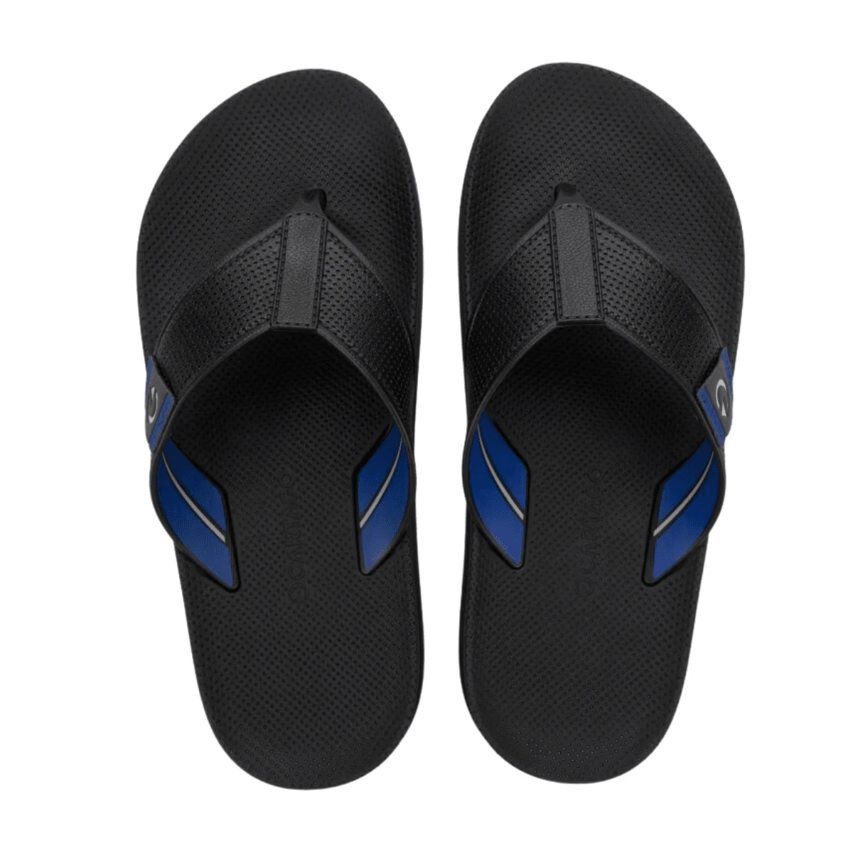 Men's Comfortable Rider Casual Flip Flops - 黑色 - 查看 1