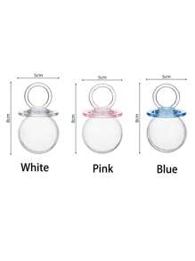 12pcs/Set Creative Pacifier Packaging Box Transparent Candy Box Cartoon Pacifier Storage Box Wedding Accompaniment Gift Boxes - Multicolor - View 2