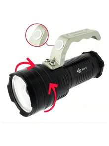Tactical Flashlight Led Floodlight T6 980000w Power 2900000 Lum - 白色 - 查看 2