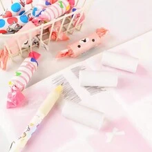 4 Prank Erasers, Prank Chocolates, Prank Candies, Scented Pencil Erasers, Chocolate Erasers, Boys' Erasers, Girls' Erasers, Children's Erasers, Children's Erasers, School Supplies, Back To School Supplies, Office Supplies, Stationery, Cute Study Supplies, Cute Pencil Cases, Prank Supplies, Very Suitable As Gifts At The Beginning Of The School Year, Birthday Gifts, Christmas Gifts - One Size - View 7