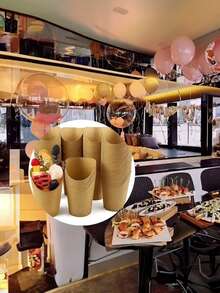 15 chiếc cốc giấy, cốc giấy đựng bánh Giáng sinh, cốc đựng gà và khoai tây chiên Giáng sinh, giỏ đựng khoai tây chiên, cốc đựng đồ ăn nhẹ, hộp đựng bánh, nướng bánh tự làm, cốc giấy ngoài trời đa năng - Nhiều màu - Xem 8